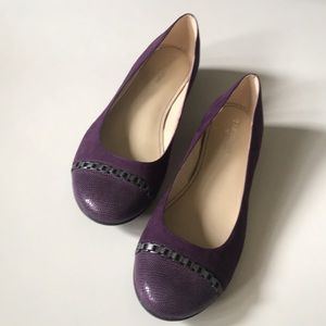 Naturalizer-purple shoes, animal,metal-9.5M